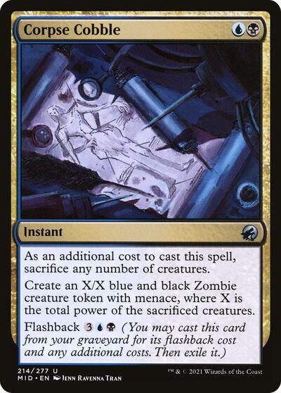 Corpse Cobble (MID) #214 Uncommon (Lightly Played) Innistrad: Midnight Hunt Magic: The Gathering: 2021