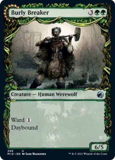 Burly Breaker Showcase (MID) #299 Uncommon (Lightly Played) Innistrad: Midnight Hunt Magic: The Gathering: 2021