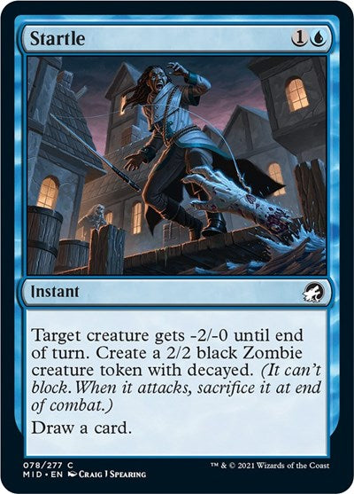 Startle (MID) #78 Common (Lightly Played) Innistrad: Midnight Hunt Magic: 2021