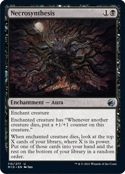 Necrosynthesis (MID) #115 Uncommon (Lightly Played) Innistrad: Midnight Hunt Magic: The Gathering: 2021