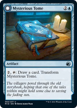 Mysterious Tome (MID) #63 Uncommon (Lightly Played) Innistrad: Midnight Hunt Magic: The Gathering: 2021