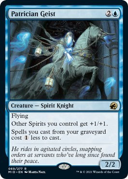 Patrician Geist (MID) #69 Rare (Lightly Played) Innistrad: Midnight Hunt Magic: 2021