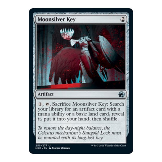 Moonsilver Key (MID) #255 Uncommon (Lightly Played) Innistrad: Midnight Hunt Magic: The Gathering: 2021