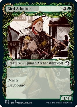 Bird Admirer Showcase (MID) #298 Common Innistrad: Midnight Hunt Magic: The Gathering: 2021