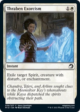 Thraben Exorcism (MID) #39 Common (Foil Lightly Played) Innistrad: Midnight Hunt Magic: The Gathering: 2021