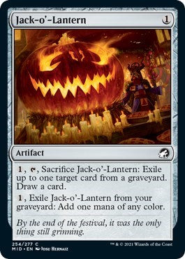 Jack o Lantern (MID) #254 Common (Lightly Played) Innistrad: Midnight Hunt Magic: The Gathering: 2021