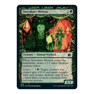 Dawnhart Mentor Showcase (MID) #300 Uncommon (Lightly Played) Innistrad: Midnight Hunt Magic: The Gathering: 2021