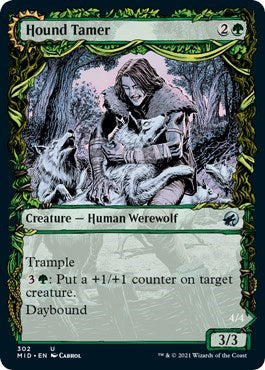 Hound Tamer Showcase (MID) #302 Uncommon (Lightly Played) Innistrad: Midnight Hunt Magic: The Gathering: 2021