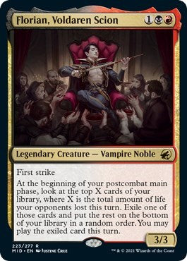 Florian Voldaren Scion (MID) #223 Rare Innistrad: Midnight Hunt Magic: The Gathering: 2021