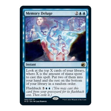 Memory Deluge (MID) #62 Rare (Lightly Played) Innistrad: Midnight Hunt Magic: The Gathering: 2021