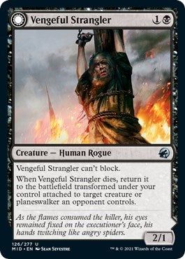 Vengeful Strangler (MID) #126 Uncommon (Lightly Played) Innistrad: Midnight Hunt Magic: The Gathering: 2021