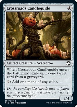 Crossroads Candleguide (MID) #253 Common Innistrad: Midnight Hunt Magic: The Gathering: 2021