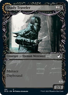 2021 Magic: Innistrad: Midnight Hunt (MID) - Shady Traveler Showcase (#291, Common) (Lightly Played)
