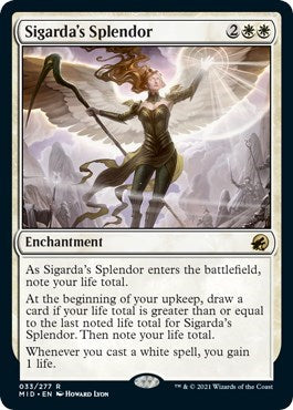 Sigardas Splendor (MID) #33 Rare (Lightly Played) Innistrad: Midnight Hunt Magic: The Gathering: 2021