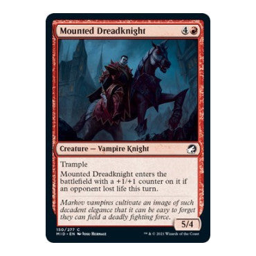 Mounted Dreadknight (MID) #150 Common (Lightly Played) Innistrad: Midnight Hunt Magic: The Gathering: 2021