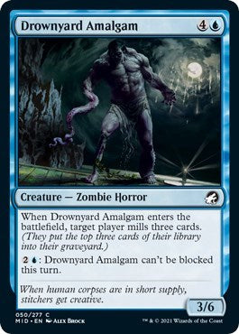 Drownyard Amalgam (MID) #50 Common (Lightly Played) Innistrad: Midnight Hunt Magic: The Gathering: 2021