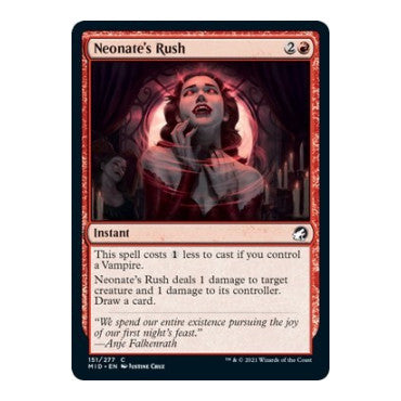 Neonate's Rush (MID) #151 Common (Lightly Played) Innistrad: Midnight Hunt Magic: The Gathering: 2021