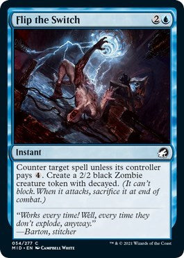 Flip the Switch (MID) #54 Common (Lightly Played) Innistrad: Midnight Hunt Magic: The Gathering: 2021