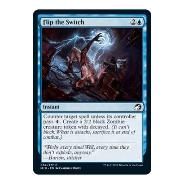 Flip the Switch (MID) #54 Common (Lightly Played) Innistrad: Midnight Hunt Magic: The Gathering: 2021