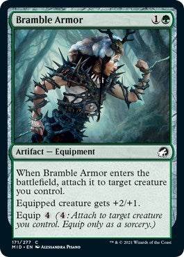 Bramble Armor (MID) #171 Common (Lightly Played) Innistrad: Midnight Hunt Magic: The Gathering: 2021