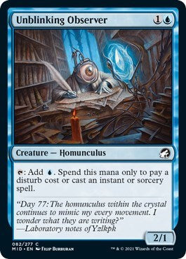 2021 Magic: Innistrad: Midnight Hunt (MID) - Unblinking Observer (#82, Common) (, Lightly Played)