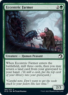 Eccentric Farmer (MID) #185 Common Innistrad: Midnight Hunt Magic: The Gathering: 2021