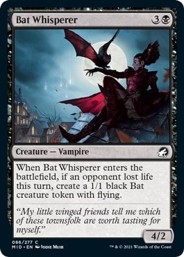 Bat Whisperer (MID) #86 Common (Lightly Played) Innistrad: Midnight Hunt Magic: The Gathering: 2021