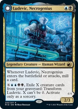 Ludevic Necrogenius (MID) #233 Rare (Lightly Played) Innistrad: Midnight Hunt Magic: The Gathering: 2021
