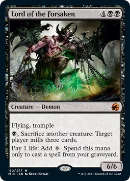 Lord of the Forsaken (MID) #110 Mythic Rare (Lightly Played) Innistrad: Midnight Hunt Magic: The Gathering: 2021