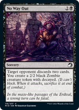 No Way Out (MID) #116 Common (Lightly Played) Innistrad: Midnight Hunt Magic: 2021