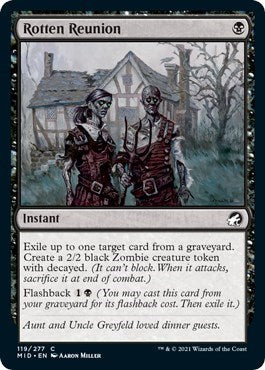 Rotten Reunion (MID) #119 Common (Lightly Played) Innistrad: Midnight Hunt Magic: 2021