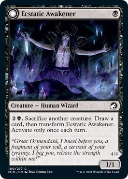 Ecstatic Awakener (MID) #100 Common Innistrad: Midnight Hunt Magic: The Gathering: 2021