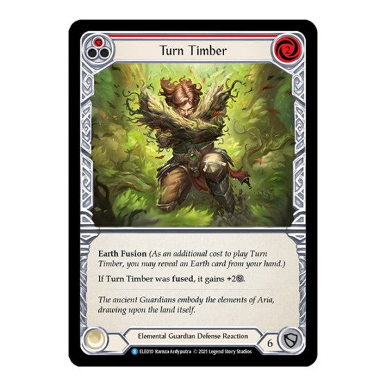 Turn Timber (Red) (ELE) #ELE010 Rare (Unlimited Edition Normal Lightly Played) Tales of Aria Flesh and Blood TCG: 2021