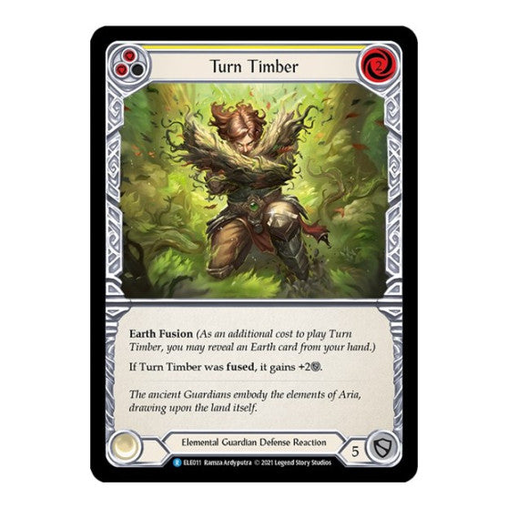 Turn Timber (Yellow) (ELE) #ELE011 Rare (Unlimited Edition Normal Lightly Played) Tales of Aria Flesh and Blood TCG: 2021