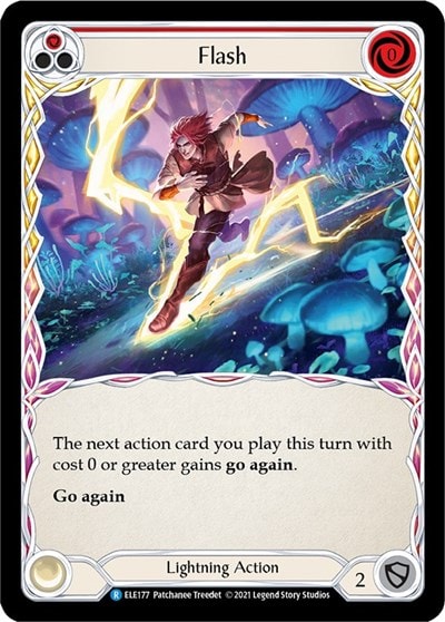 Flash Red (ELE) #ELE177 Rare (1st Edition Normal Lightly Played) Tales of Aria Flesh and Blood TCG: 2021