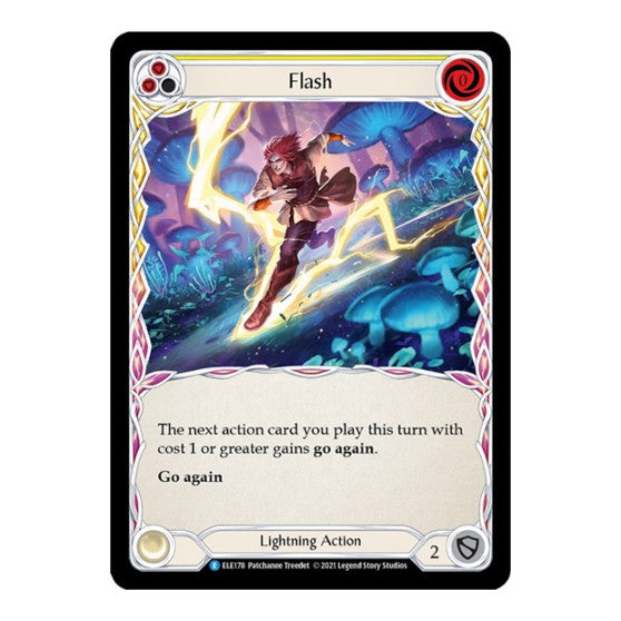 Flash (Yellow) (ELE) #ELE178 Rare (1st Edition Normal Lightly Played) Tales of Aria Flesh and Blood TCG: 2021