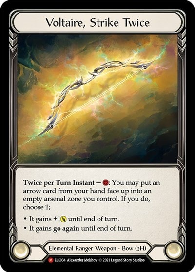 Voltaire Strike Twice (ELE) #ELE034 Majestic (Unlimited Edition Normal Lightly Played) Tales of Aria Flesh and Blood TCG: 2021