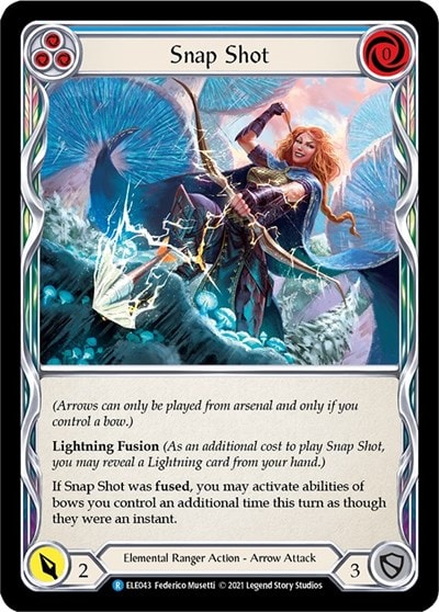 Snap Shot Blue (ELE) #ELE043 Rare (Unlimited Edition Normal Lightly Played) Tales of Aria Flesh and Blood TCG: 2021