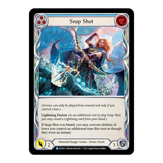 Snap Shot (Blue) (ELE) #ELE043 Rare (Unlimited Edition Normal Lightly Played) Tales of Aria Flesh and Blood TCG: 2021