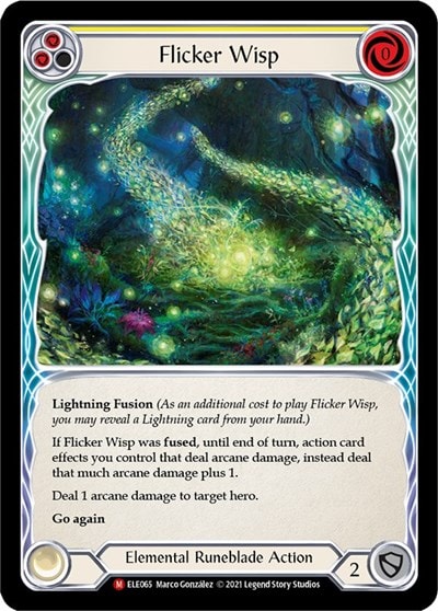 Flicker Wisp (ELE) #ELE065 Majestic (Unlimited Edition Normal Lightly Played) Tales of Aria Flesh and Blood TCG: 2021