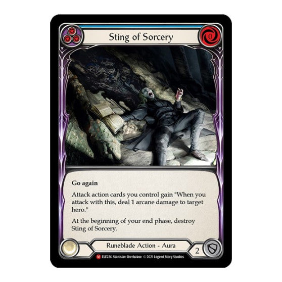 Sting of Sorcery (ELE) #ELE226 Majestic (Unlimited Edition Normal Near Mint) Tales of Aria Flesh and Blood TCG: 2021