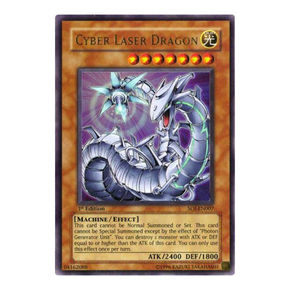 Cyber Laser Dragon (SOI) #SOI-EN007 Ultra Rare (1st Edition Heavily Played) Shadow of Infinity YuGiOh: 2006