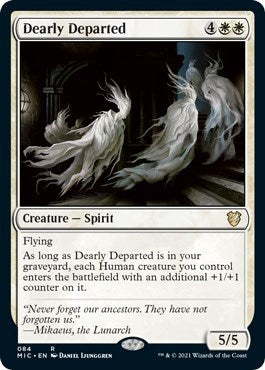 Dearly Departed (MIC) #84 Rare (Near Mint) Commander: Innistrad: Midnight Hunt Magic: The Gathering: 2021