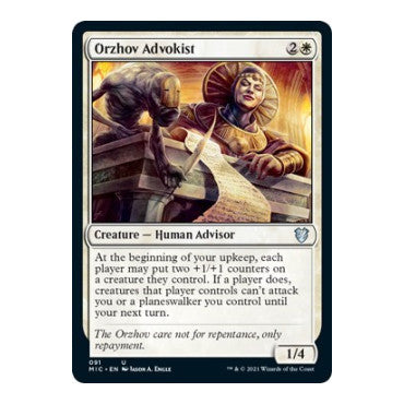 Orzhov Advokist (MIC) #91 Uncommon (Lightly Played) Commander: Innistrad: Midnight Hunt Magic: The Gathering: 2021