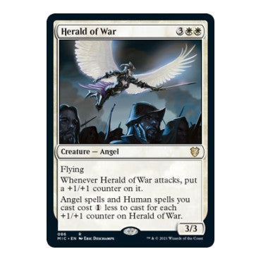 Herald of War (MIC) #86 Rare Commander: Innistrad: Midnight Hunt Magic: The Gathering: 2021