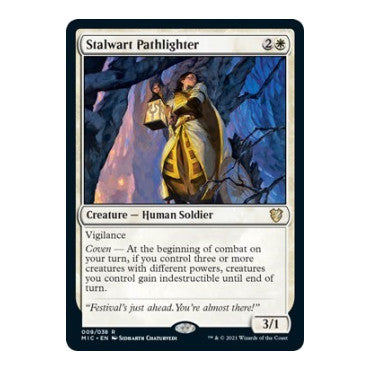 Stalwart Pathlighter (MIC) #9 Rare Commander: Innistrad: Midnight Hunt Magic: The Gathering: 2021