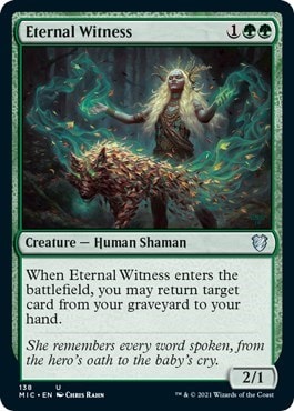 Eternal Witness (MIC) #138 Uncommon (Lightly Played) Commander: Innistrad: Midnight Hunt Magic: The Gathering: 2021