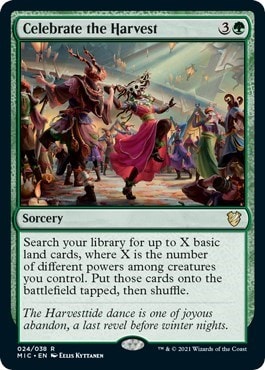 Celebrate the Harvest (MIC) #24 Rare (Lightly Played) Commander: Innistrad: Midnight Hunt Magic: The Gathering: 2021