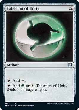 Talisman of Unity (MIC) #165 Uncommon (Lightly Played) Commander: Innistrad: Midnight Hunt Magic: The Gathering: 2021