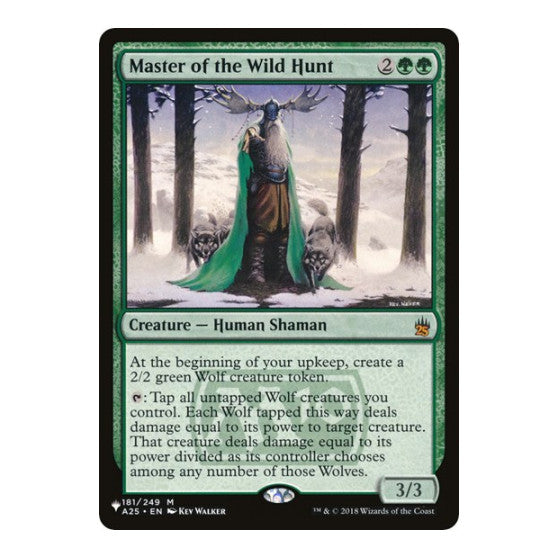 Master of the Wild Hunt (LIST) #181/249 Mythic Rare (Lightly Played) The List Reprints Magic: The Gathering: 2026